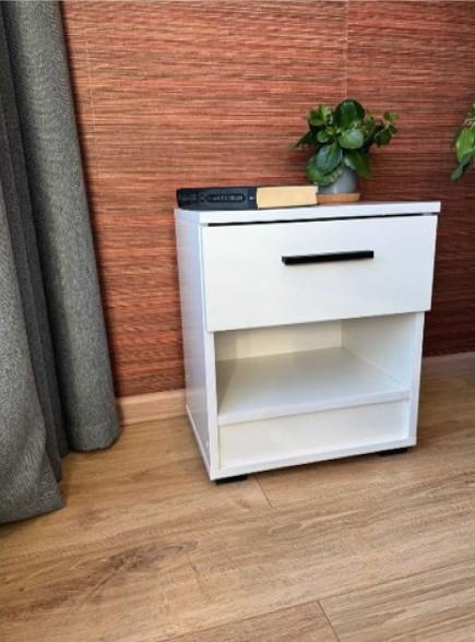 Тумба прикроватная Тумба-Сейф с секретом 400x300x450 мм Белый