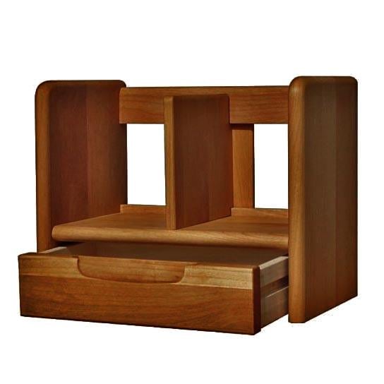 Полка книжная настольная из дерева Шанли Охра (КПА-014204)