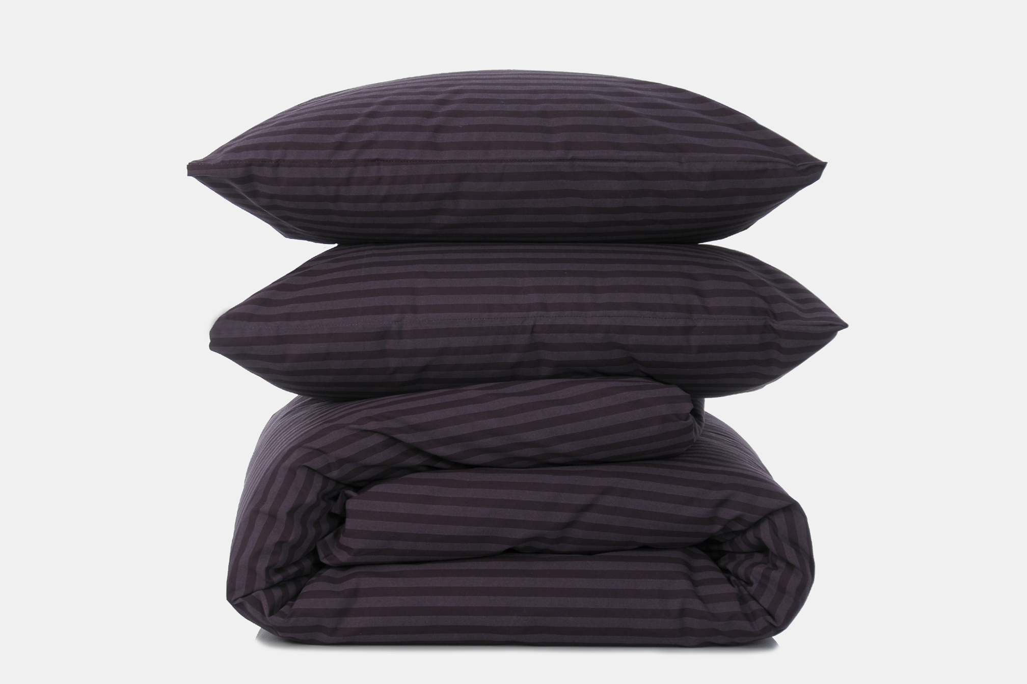 Комплект постельного белья полуторный Amore Glux-10065 бязь Баклажановий (KPB-A1,5-Glux-10065(50x70)_) - фото 1