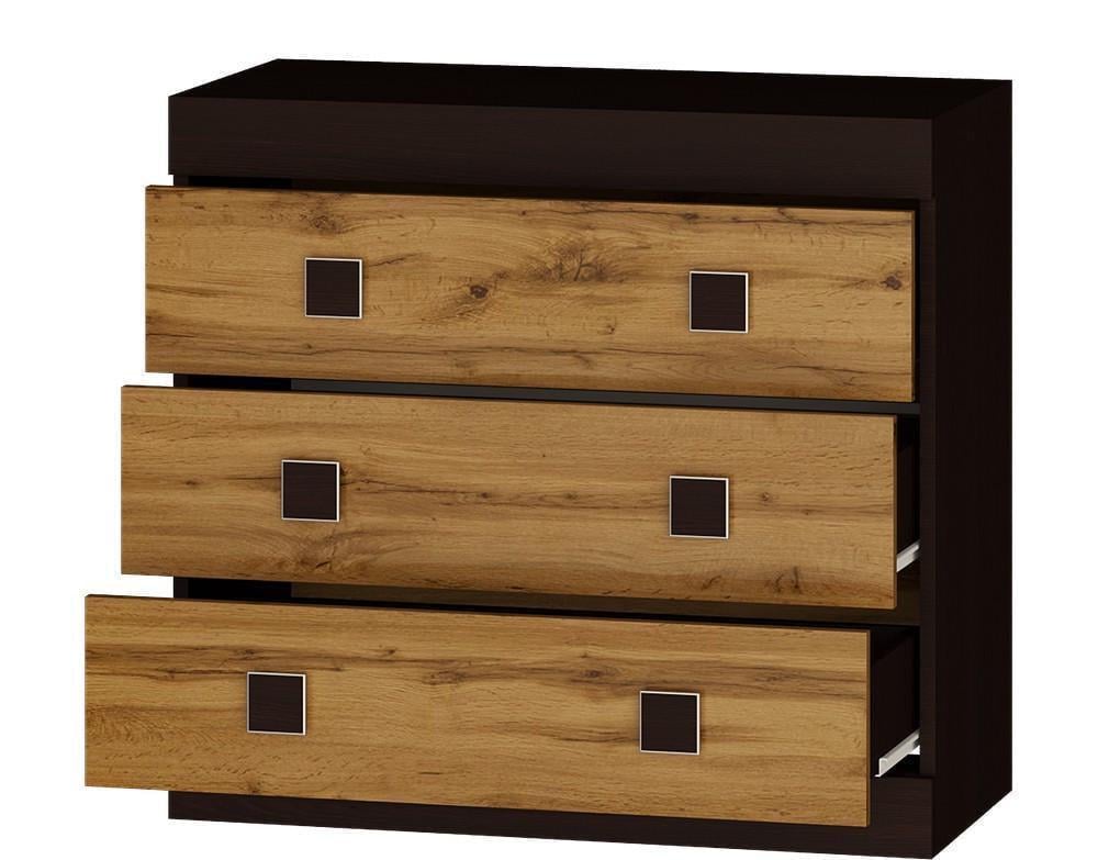 Комод Эверест Соната-1 800х380х750 мм Венге/Крафт золотой (ЕВ20141)