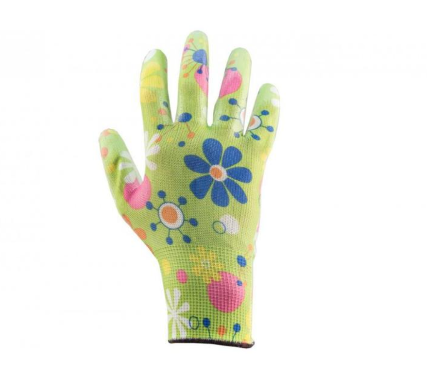 Перчатки женские стрейчевые с принтом Цветочки покритые силиконом 36 шт. (0483) Перчатки женские стрейчевые с принтом Цветочки покритые силиконом 36 шт. (0483)