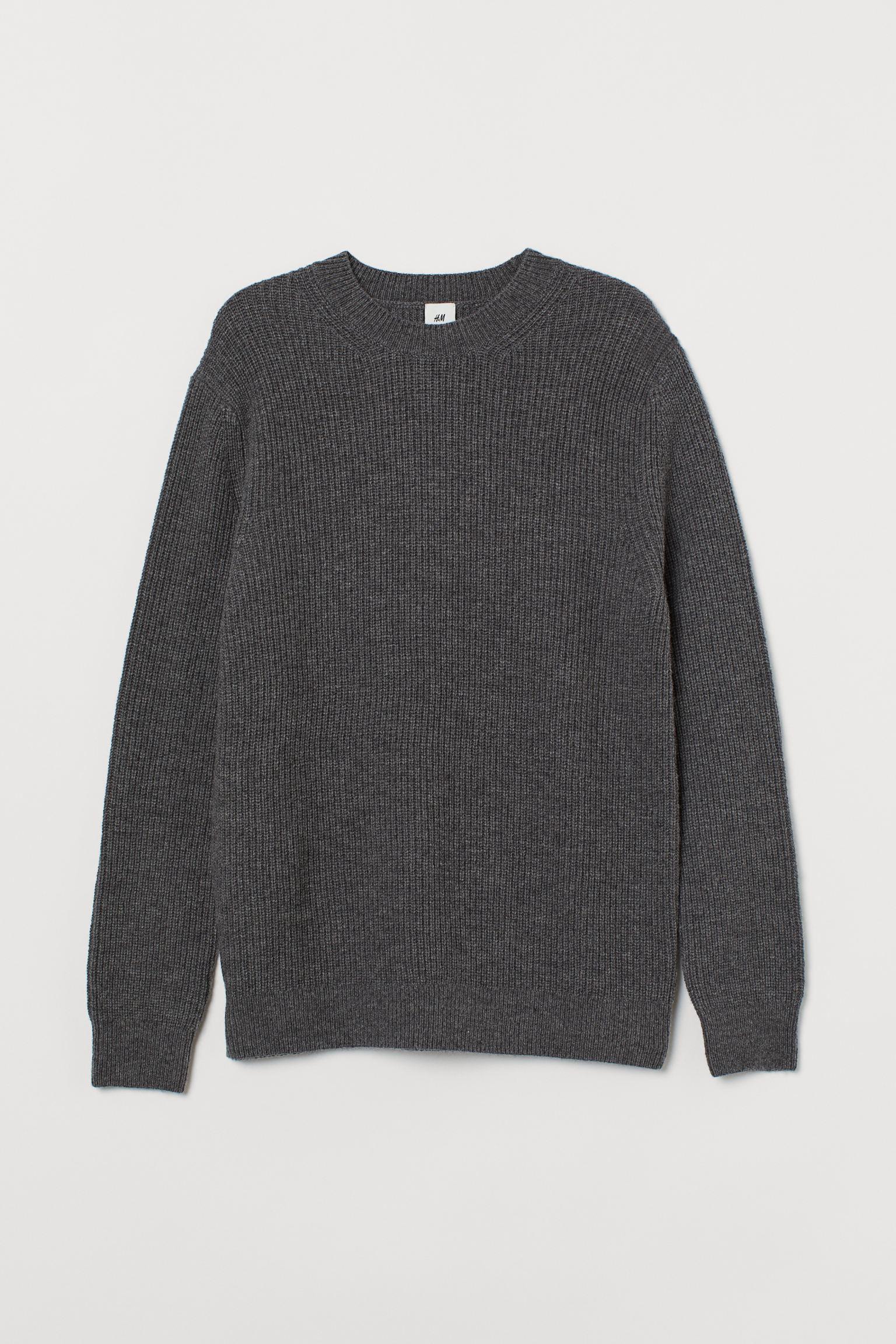 Джемпер H&M M Темно-серый (19088802372)