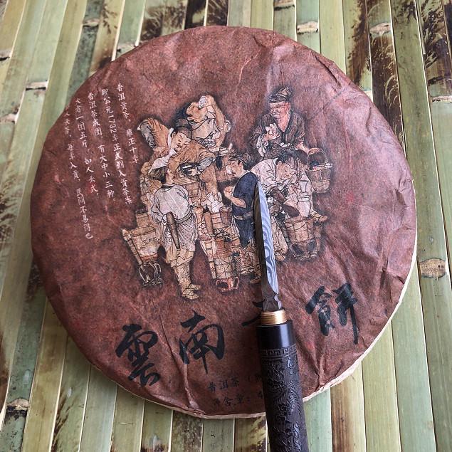 Чай Шу Пуэр Ботаник блин 357 г