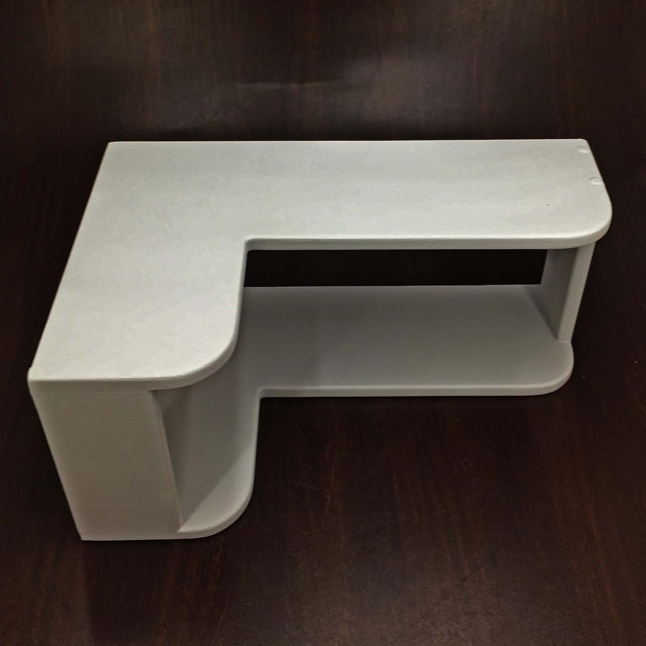 Полка настенная угловая из дерева Бараона правая Маренго (УНП-201119)