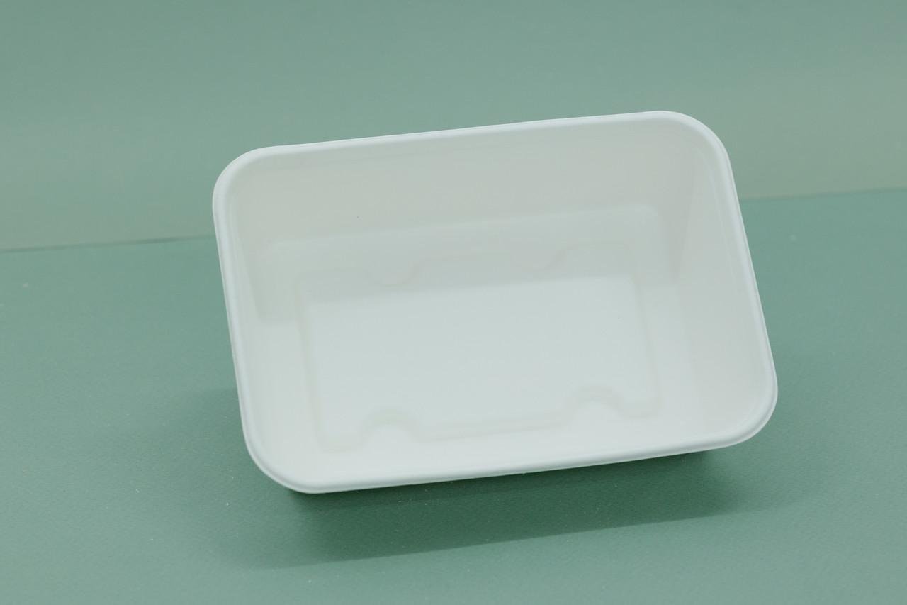 Одноразовый лоток Эко из сахарного тростника 500 мл 50 шт. 17х12 см - фото 1 Одноразовый лоток Эко из сахарного тростника 500 мл 50 шт. 17х12 см - фото 1