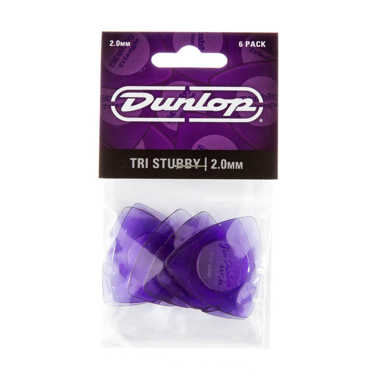 Медиатор Dunlop 473P2.0 Tri Stubby 2,0 мм 6 шт. (125373) - фото 4