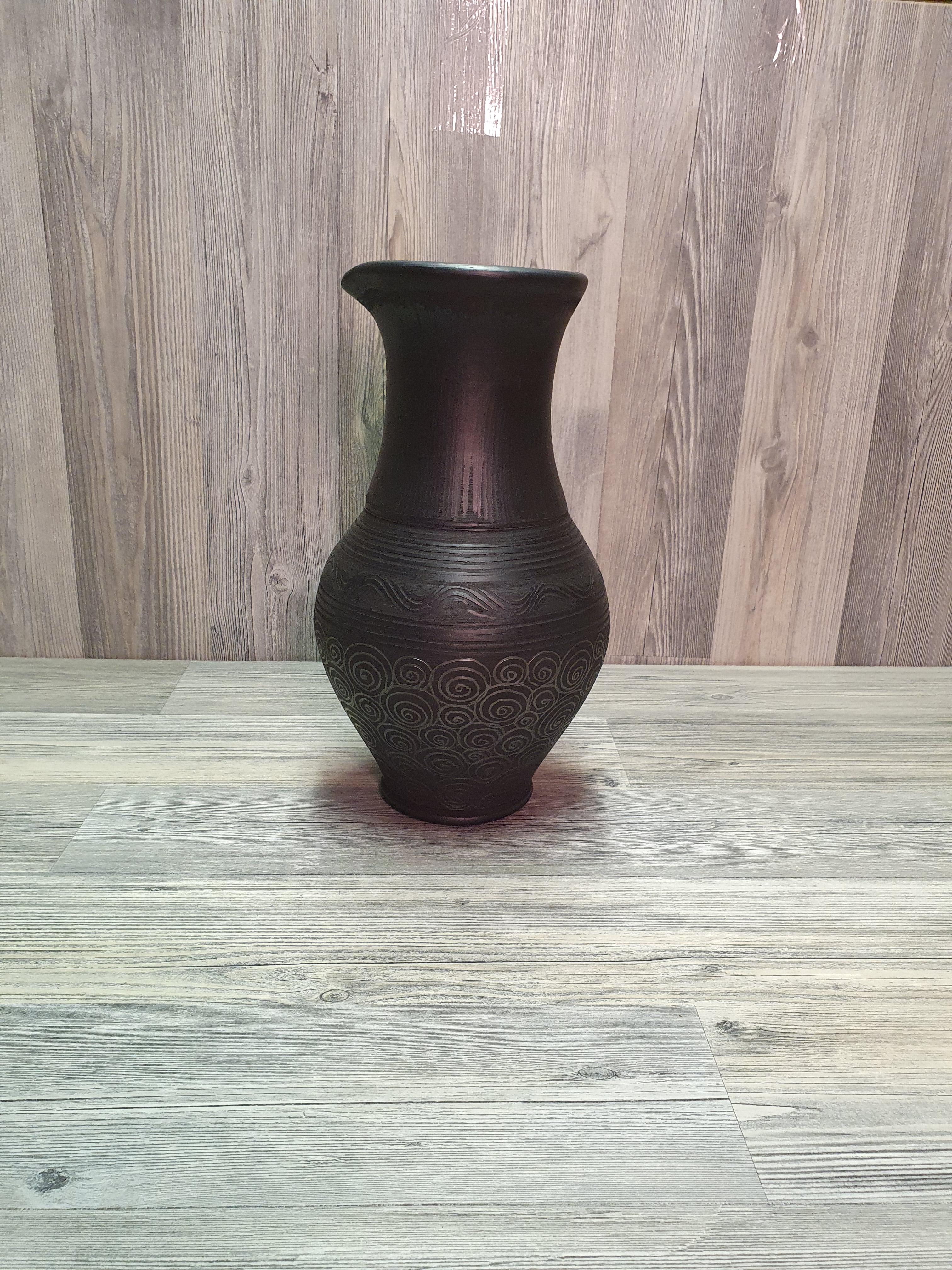 Кувшин из черной глины (5291) - фото 10 Кувшин из черной глины (5291) - фото 10