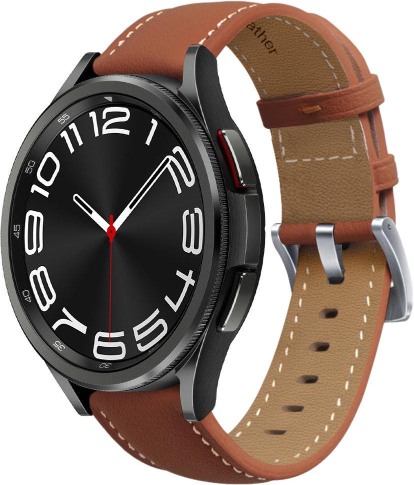 Ремінець шкіряний Folsa для Galaxy Watch 6 Classic 43 мм Brown (37642-30) Ремінець шкіряний Folsa для Galaxy Watch 6 Classic 43 мм Brown (37642-30)