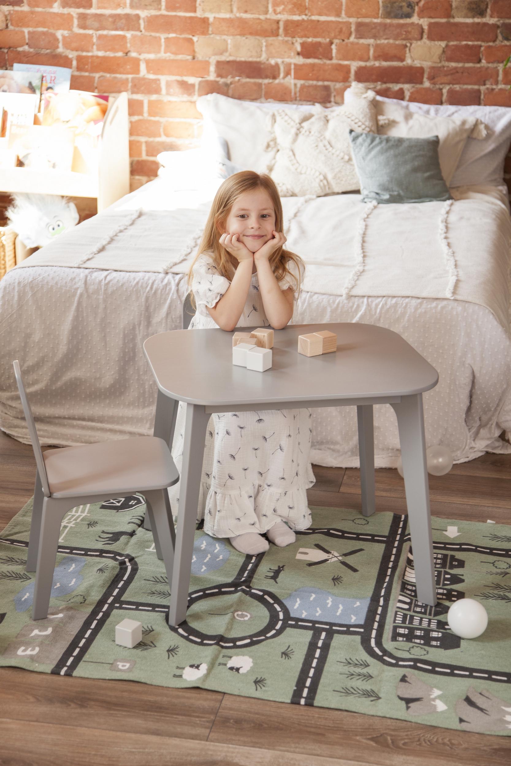 Дитячий столик і два стільчика Tatoy для дітей 2-4 років Сірий - фото 6 Дитячий столик і два стільчика Tatoy для дітей 2-4 років Сірий - фото 6