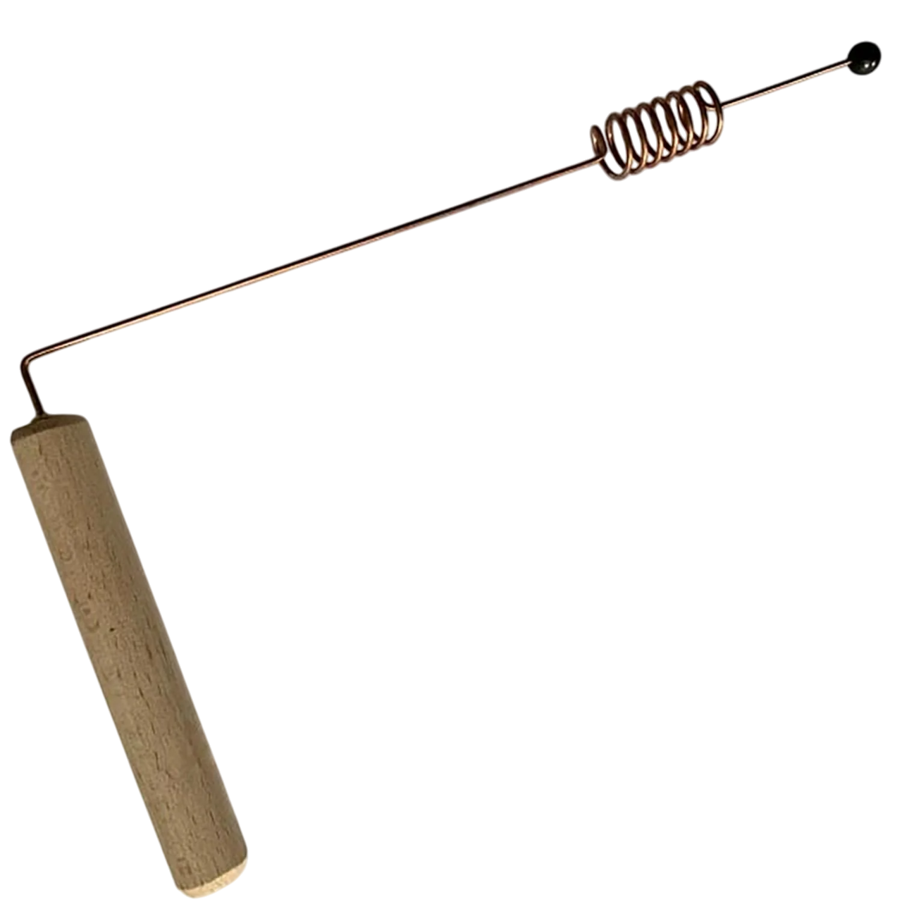 Рамка биолокационная медная с цилиндрическим резонатором и шунгитом лозоходная для поиска воды (87244)