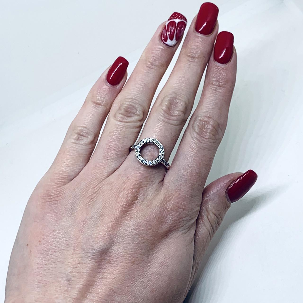 Кольцо серебряное с кубическим цирконием р. 18,5 2,78 г (1549112695)