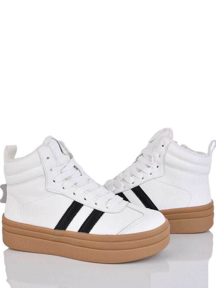 Кожаные зимние ботинки Stilli WAMN110-3 р. 36 Бело-коричневый