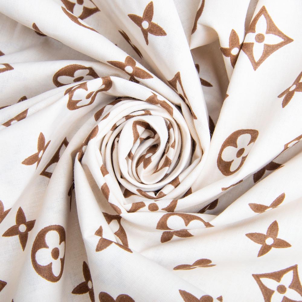 Ткань бязь ранфорс для постельного белья LV 2,4 м Бежевый (24973)