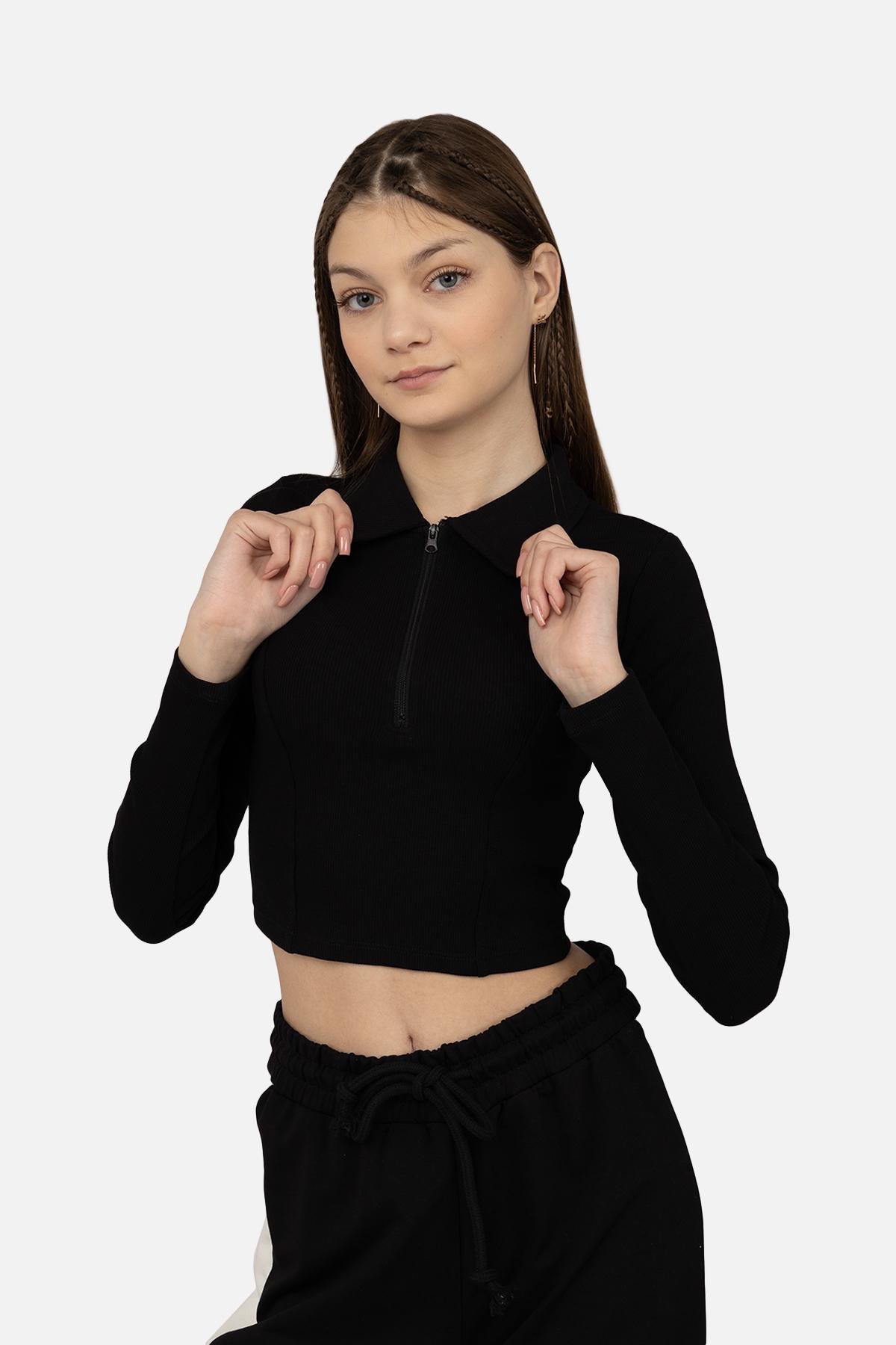 Джемпер жіночий з довгим рукавом ЦБ-00270238 р. 50 Чорний (SKT001045860) Джемпер жіночий з довгим рукавом ЦБ-00270238 р. 50 Чорний (SKT001045860)