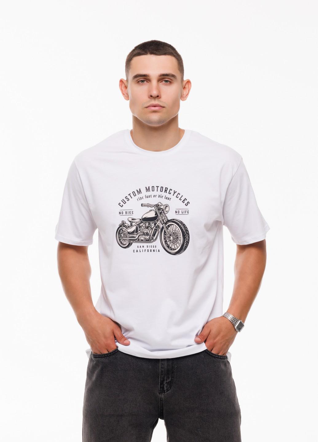 Футболка чоловіча Motorcycle Наталюкс L Білий (1218053200031) - фото 2