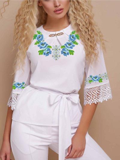 Заготовка для вишивки нитками або бісером сорочка СЖ-420 габардин