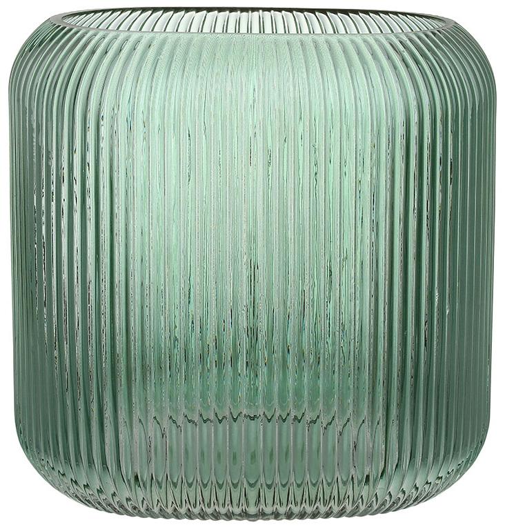 Ваза стеклянная Elisa прямоугольная 17х10х17 см Зеленый