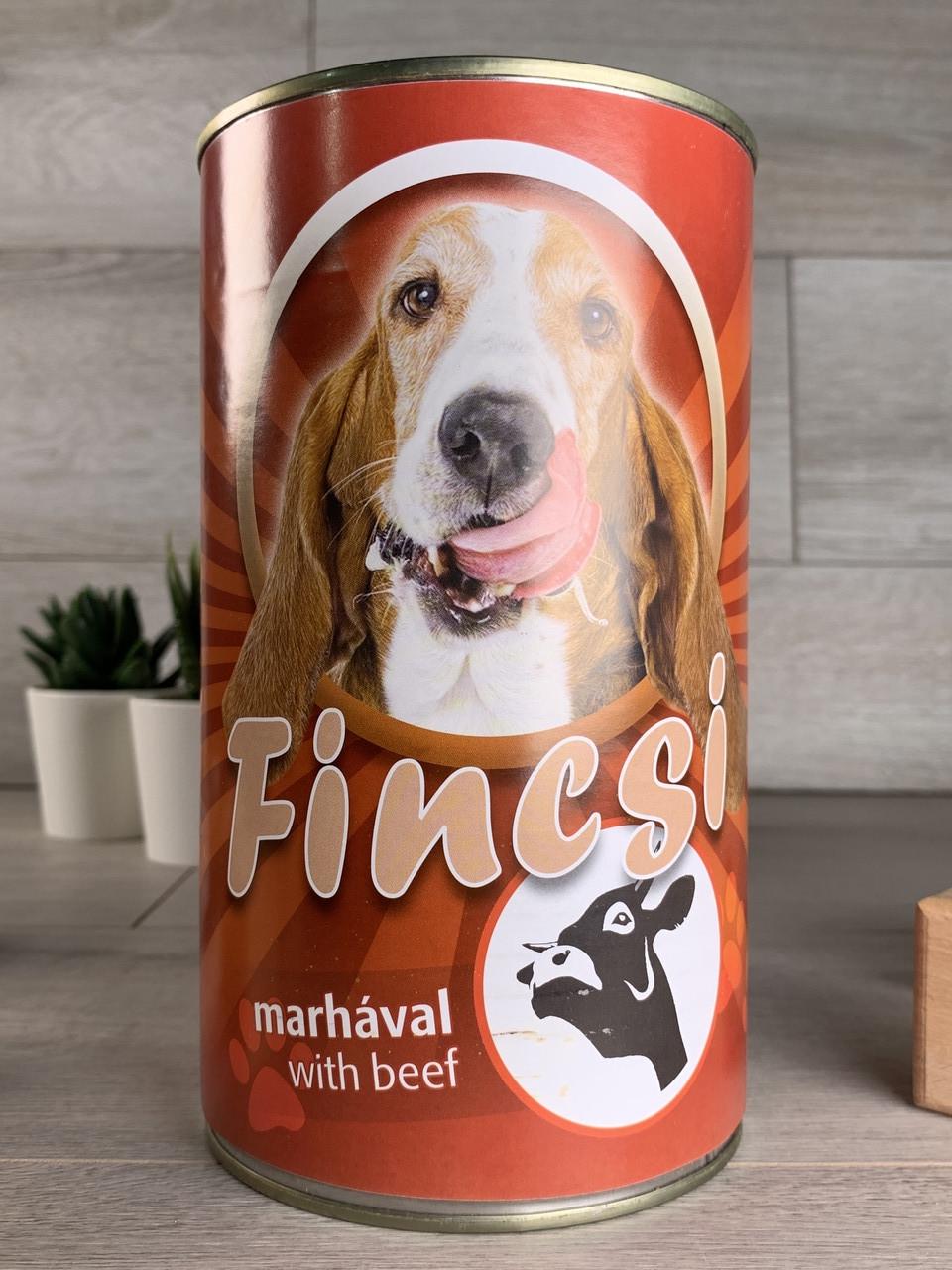 Корм консервированный для собак Fincsi Beef Говядина 1,240 кг (1754740102) Корм консервированный для собак Fincsi Beef Говядина 1,240 кг (1754740102)