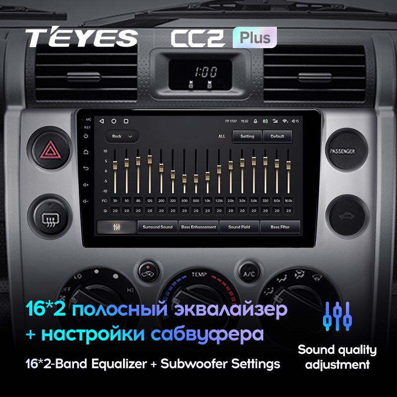 Автомагнитола штатная Teyes для Toyota FJ Cruiser 2006-2020 Android CC2-PLUS 3+32G Wi-Fi (1461396874) - фото 4