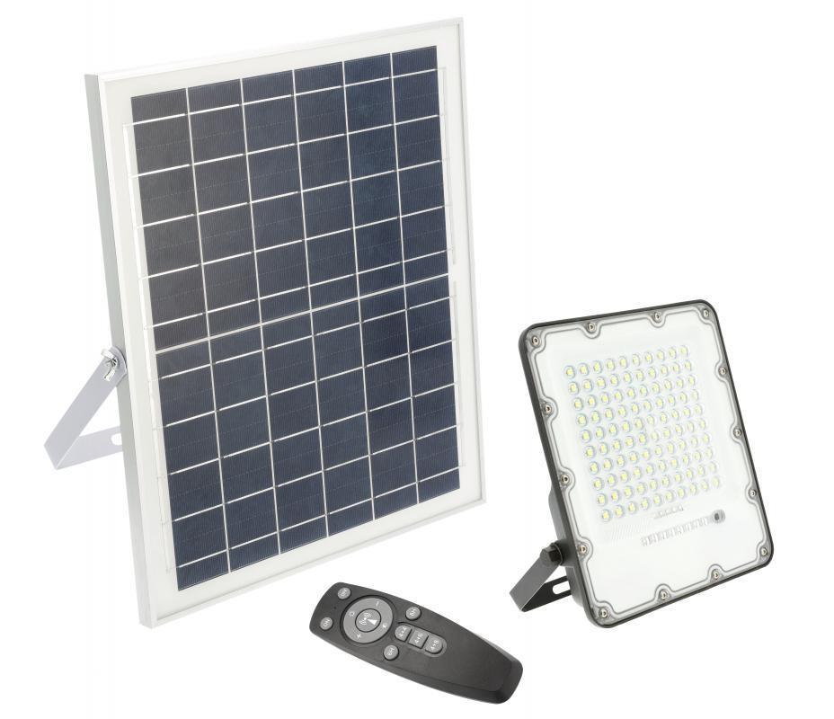 Прожектор светодиодный GTV BRAVOS солнечная панель 50W 500 Lm 6400K IP65 (27803186)