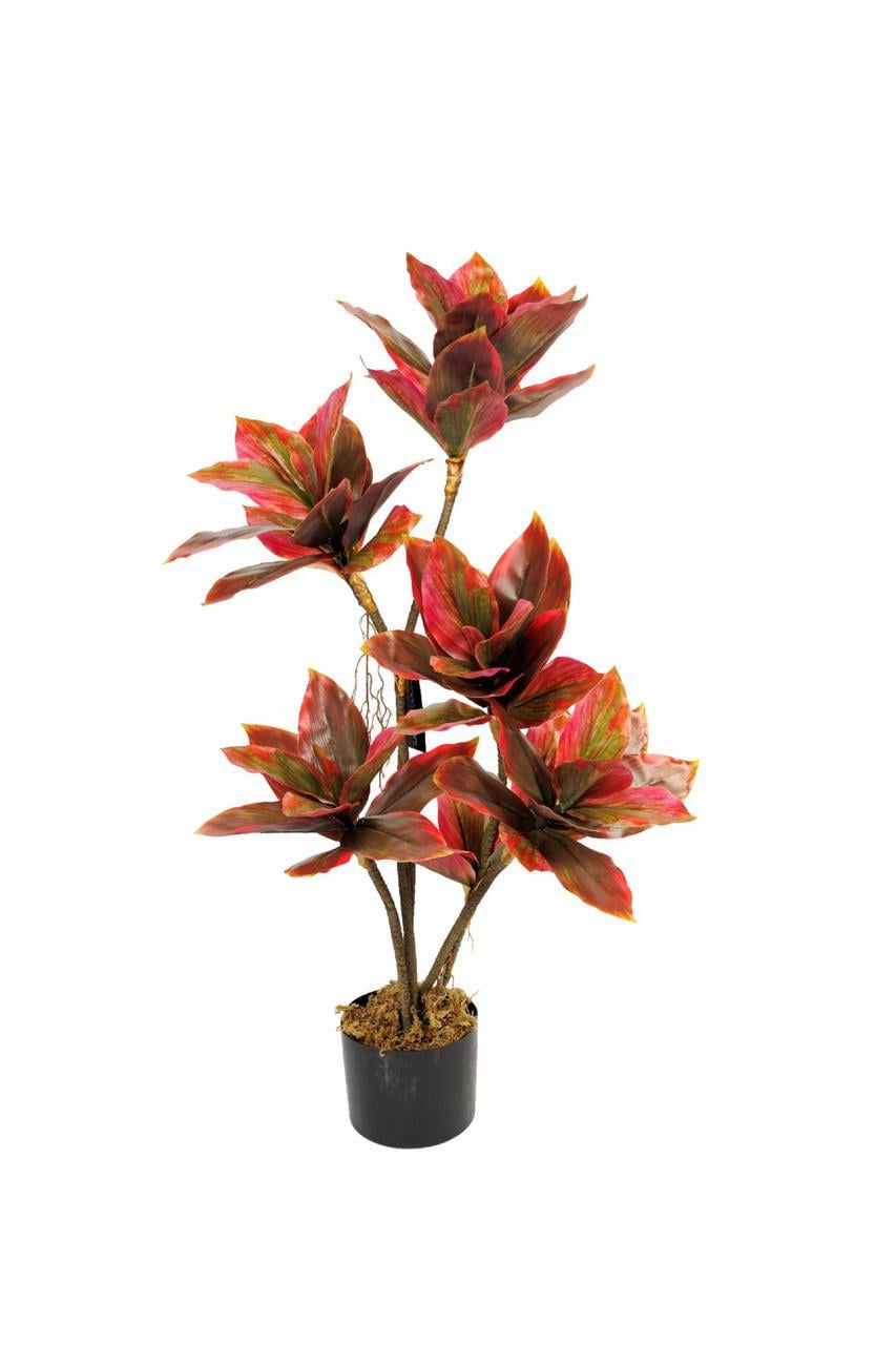 Искусственное растение Greenflowers Драцена красный цветок тропическое растение для офиса сада дома 90 см