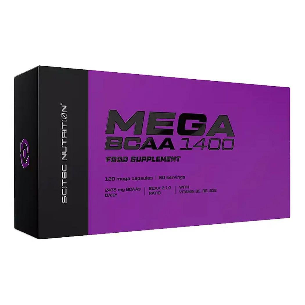 Аминокислоты Scitec Nutrition Mega BCAA 1400 120 капс. (06628-01)