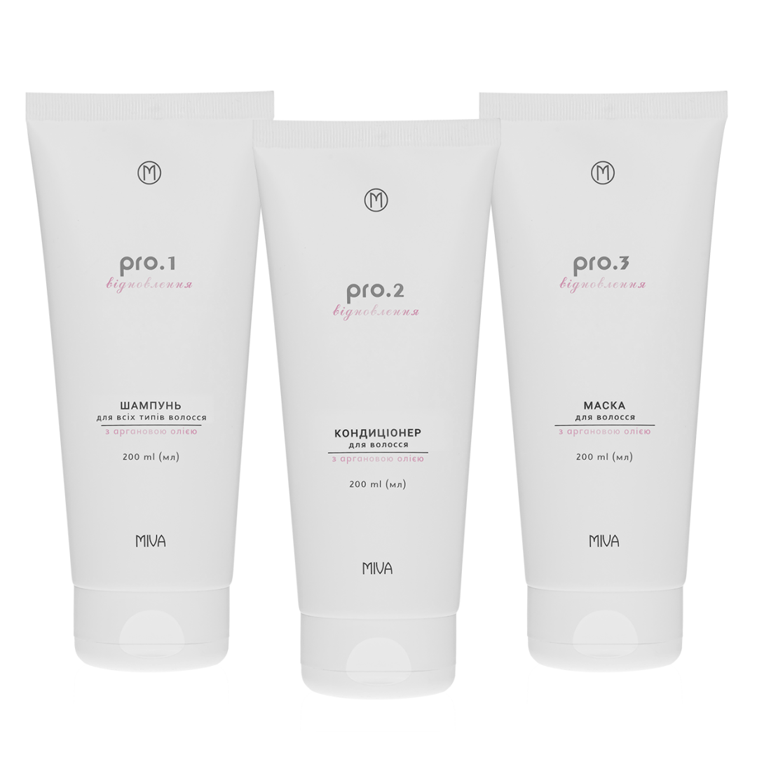 Набір засобів MIVA для комплексного догляду за волоссям 3 шт.
