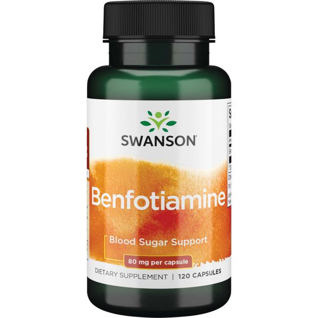 Тиамин Swanson Benfotimine 90 мг 120 Caps