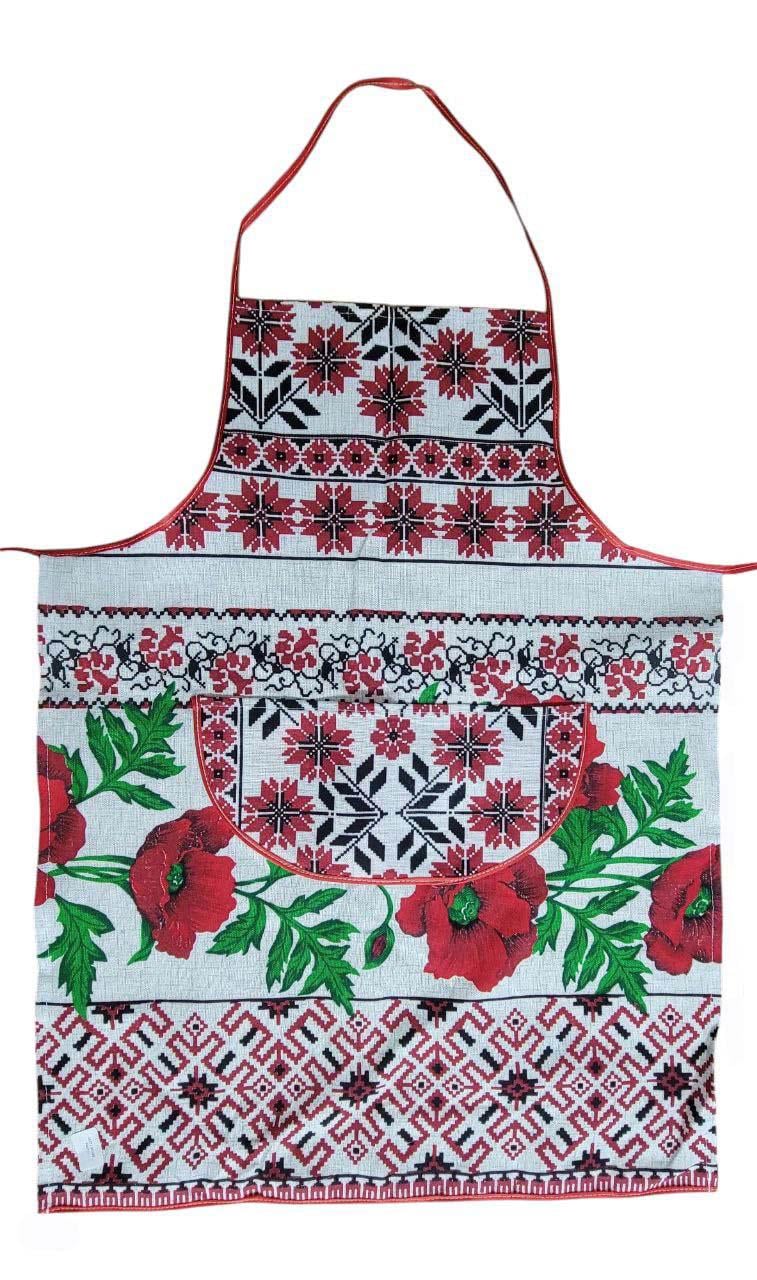 Фартух кухонний маки 72x55 см (50249-3)