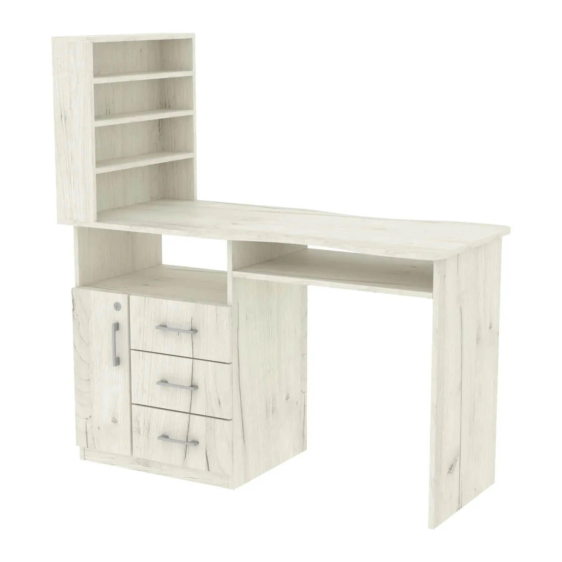 Стіл манікюрний Kontinent СМ-1 лівий 1230х550х1264 мм Дуб Крафт Білий (29067493) - фото 1 Стіл манікюрний Kontinent СМ-1 лівий 1230х550х1264 мм Дуб Крафт Білий (29067493) - фото 1