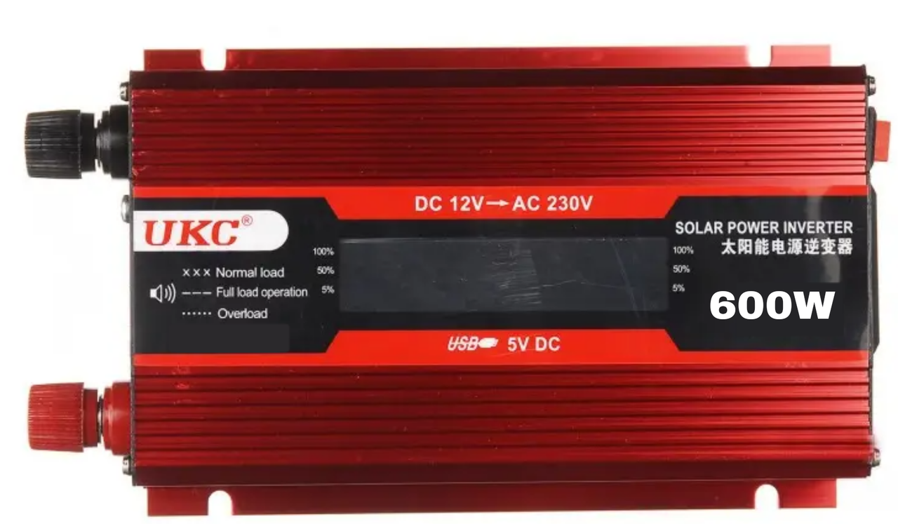 Інвертор автомобільний UKC 12-220 V CJ-LS 600 600 W (220600)