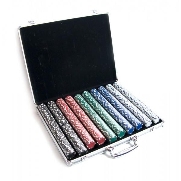 Фишки для покера Darshan 1000 шт в алюминиевом кейсе (25991)