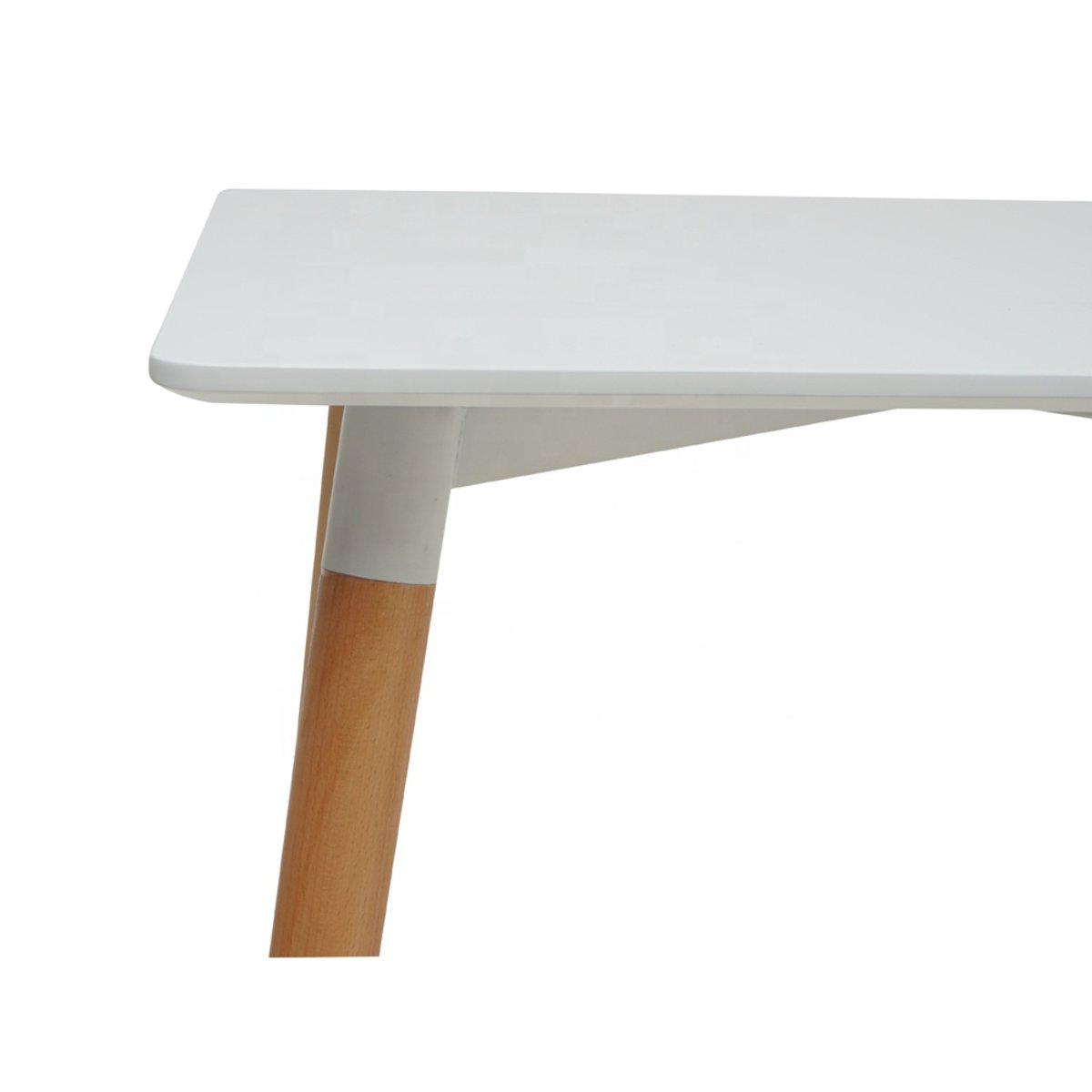 Стол обеденный Микс Мебель Везувий 1200х800 мм Белый МДФ\Натуральный - фото 2 Стол обеденный Микс Мебель Везувий 1200х800 мм Белый МДФ\Натуральный - фото 2