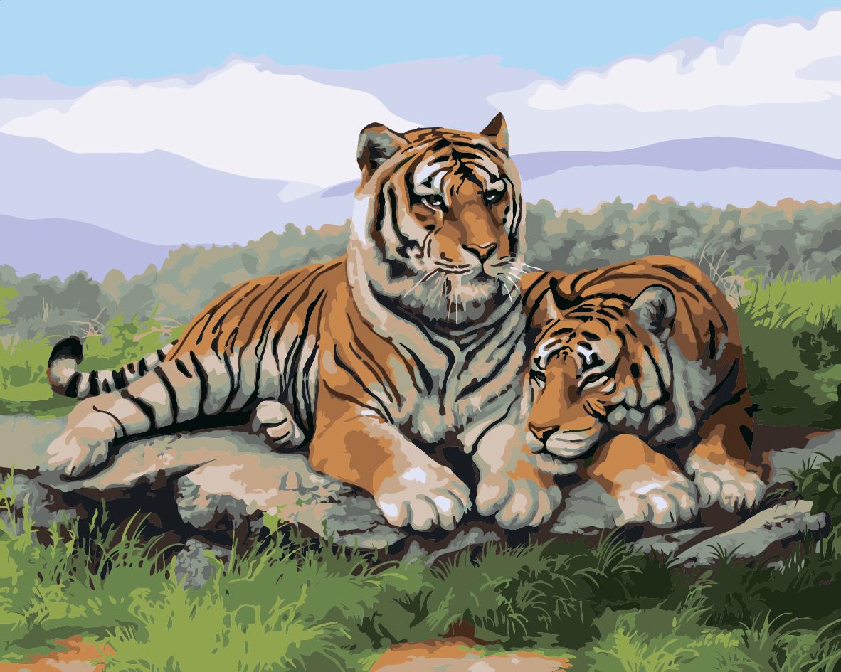 Картина по номерам Идейка "После охоты" 40х50 см (KH2484)