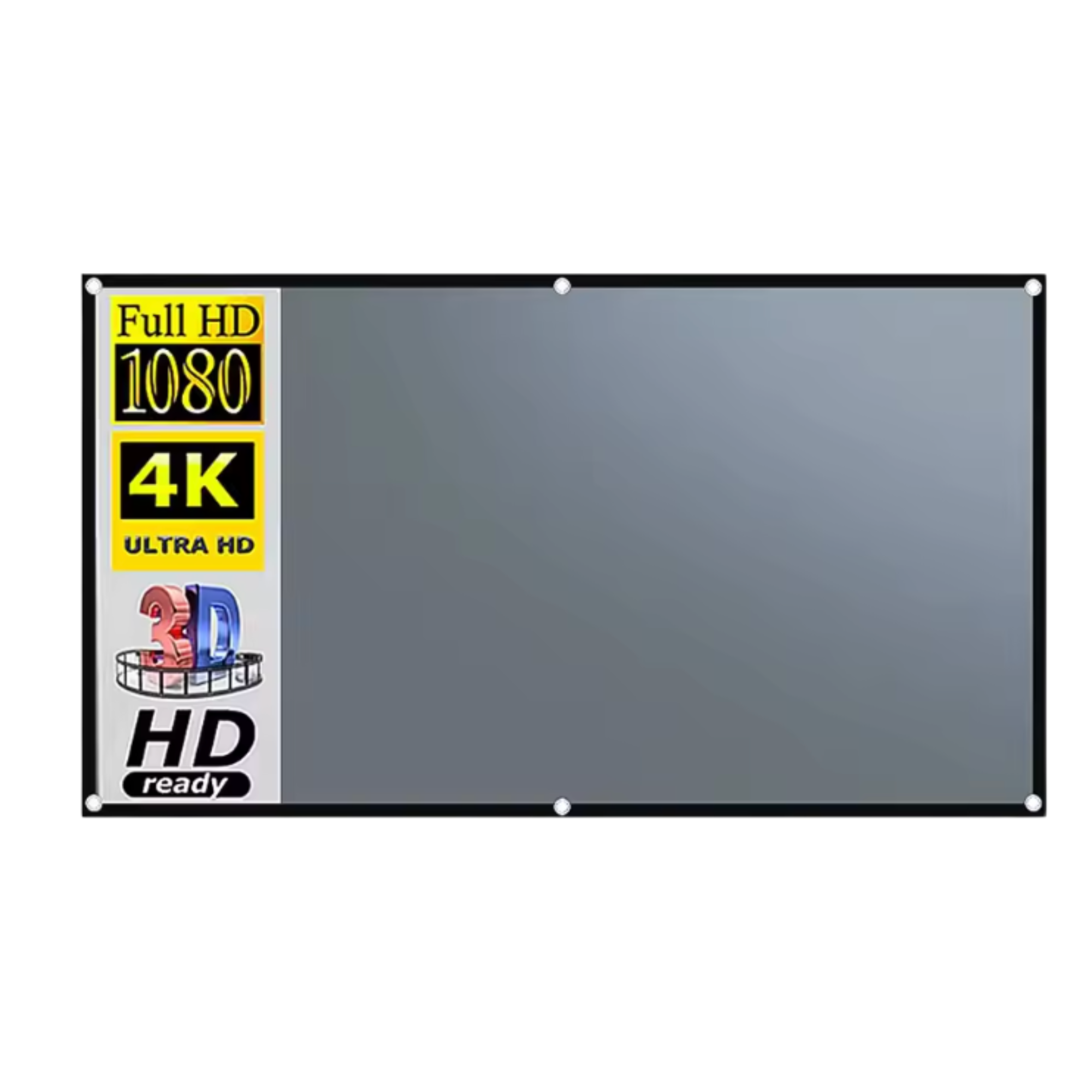 Экран для проектора MIXITO 100" 16:9 Anti-light с черными краями и отверстиями для крепления Gray (26032314)