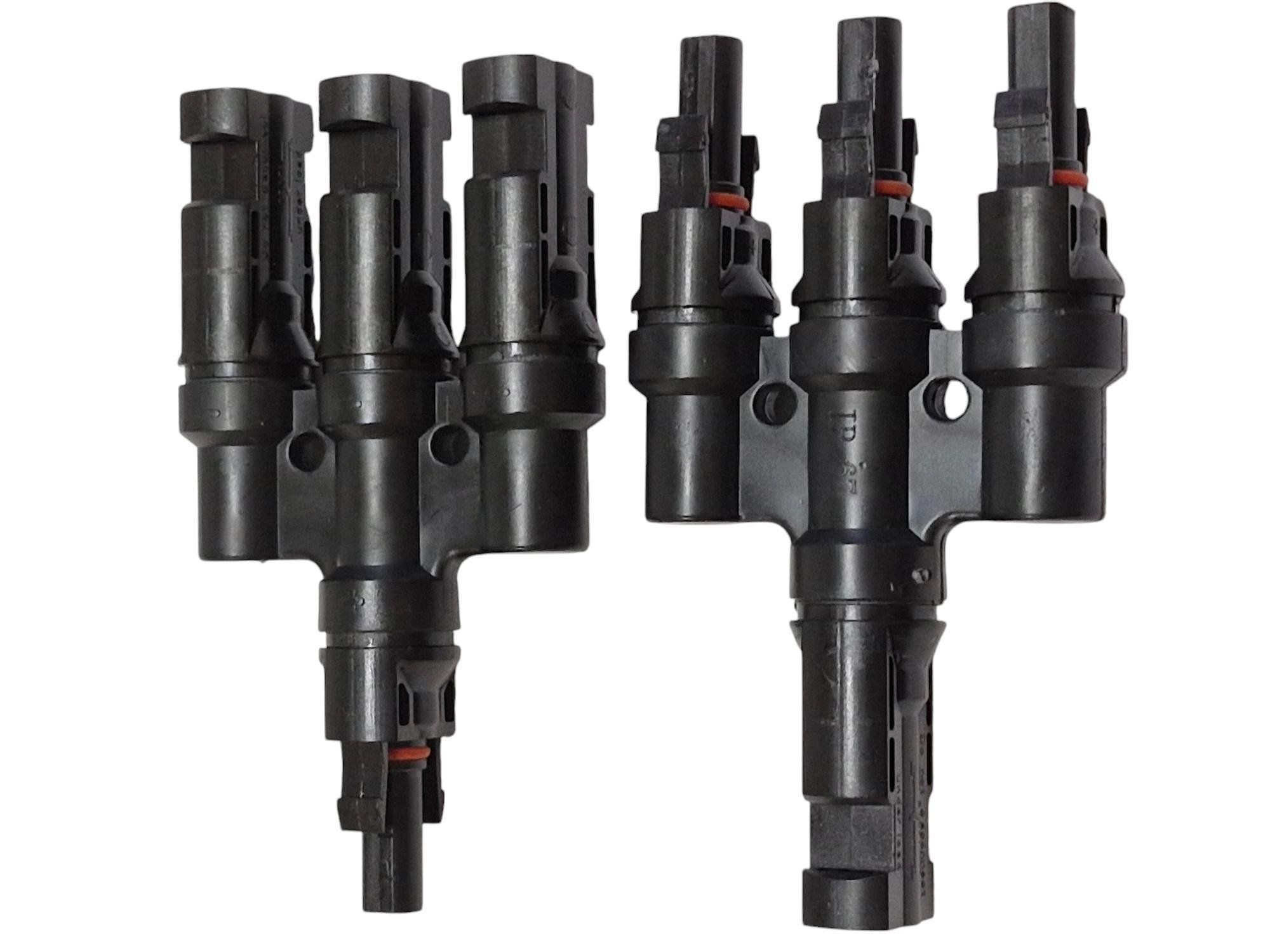 Конектор-тройник MC4 1х3 POWMR для солнечных панелей 30A 1000V папа/мама IP67 2 шт. (97740292) - фото 4