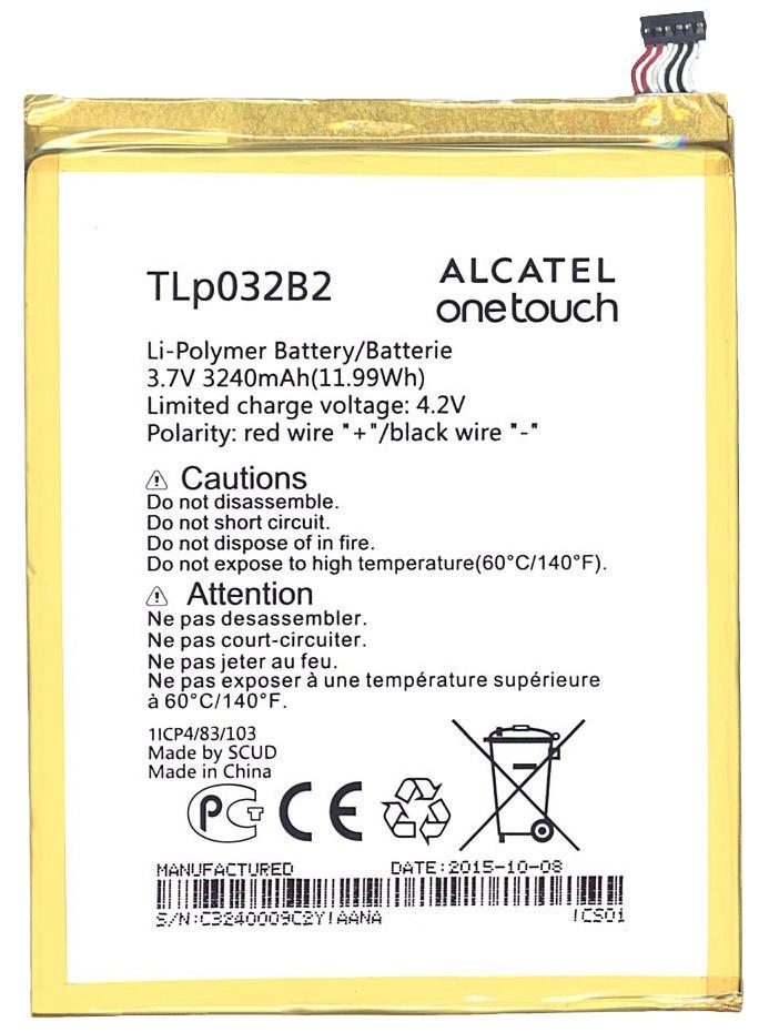 Аккумулятор для планшета Alcatel TLp032B2 One Touch POP 7 P310A 3,7V 3240 mAh White