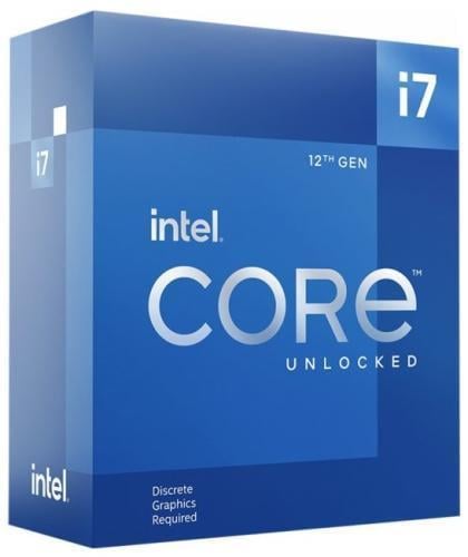 Процесор Intel Core i7 LGA1700 i7-12700KF Box 12x3.6 ГГц Turbo Boost 5.0 ГГц 20 потоків L3 25 Мб Alder Lake 10 нм TDP