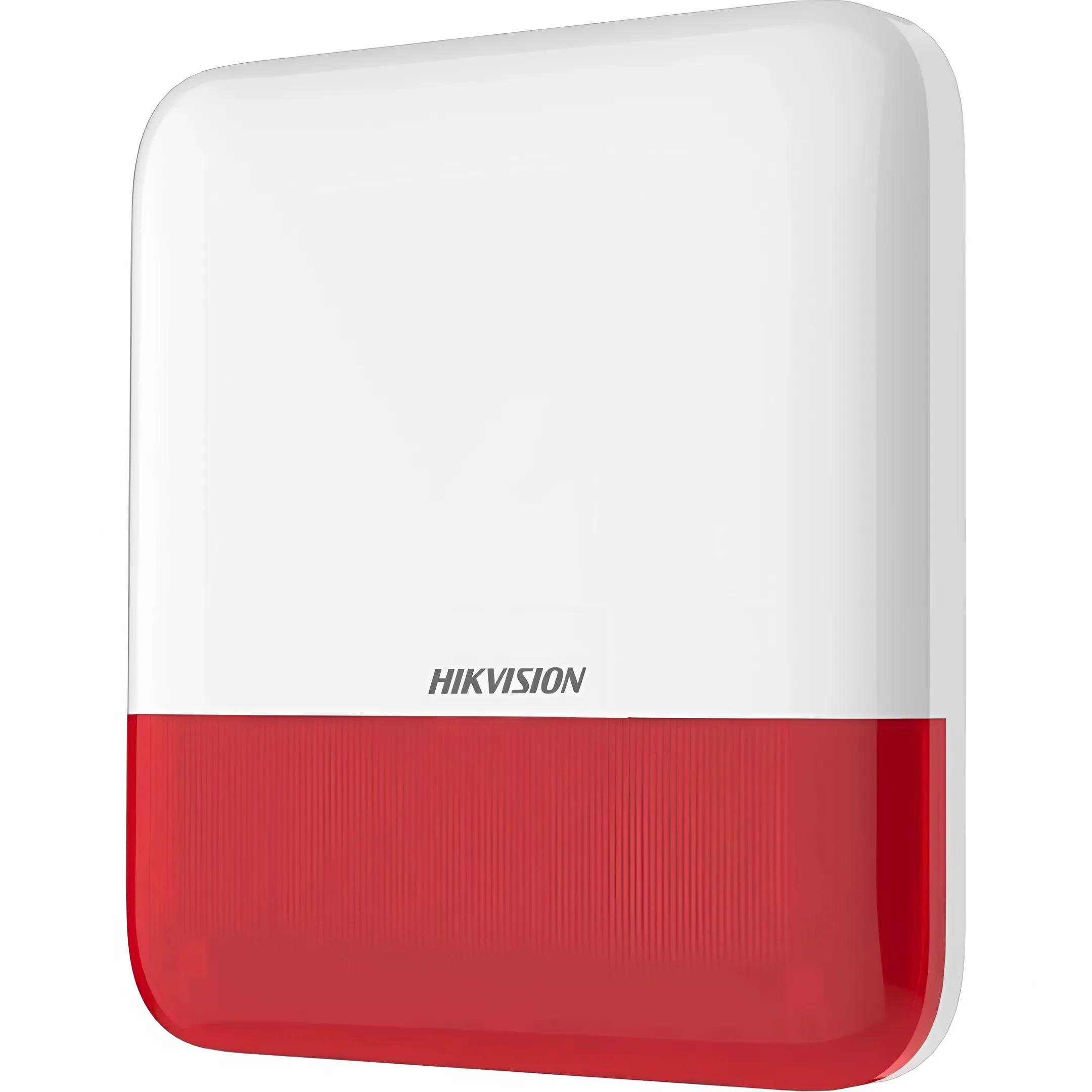 Охранная сирена наружная беспроводная Hikvision DS-PS1-E-WE-Red 4х CR123A 110 дБ Красный (26077381)