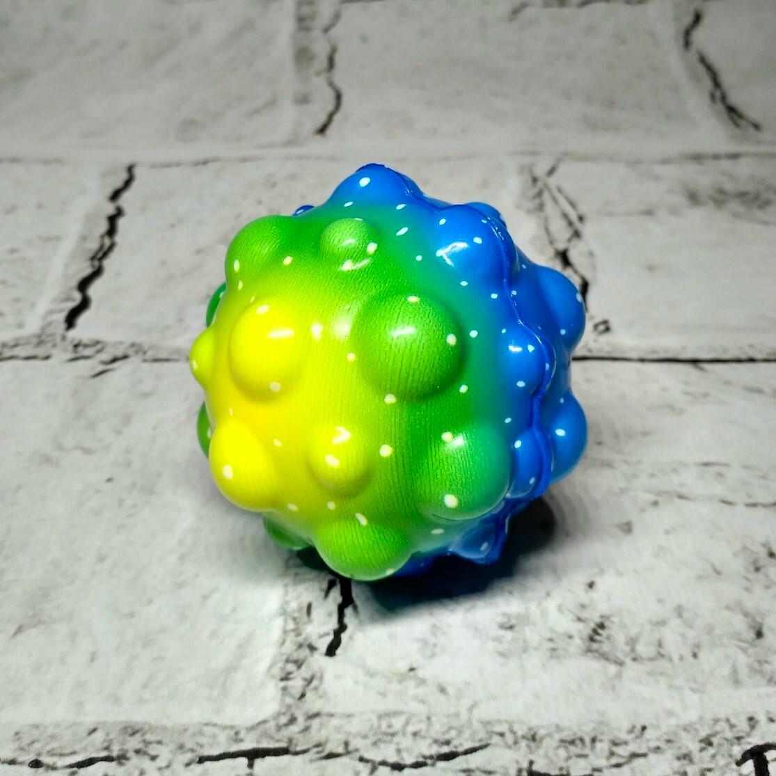 Мячик-антистресс Gravity Ball Пупырка 6,5 см Разноцветный (KA-23-1287-3)