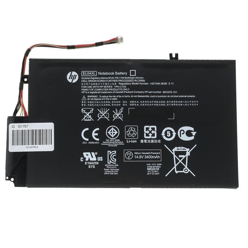 Аккумулятор для ноутбука HP Envy 4-1065TX Sleekbook PC 3400 mAh 14,8V (119928)