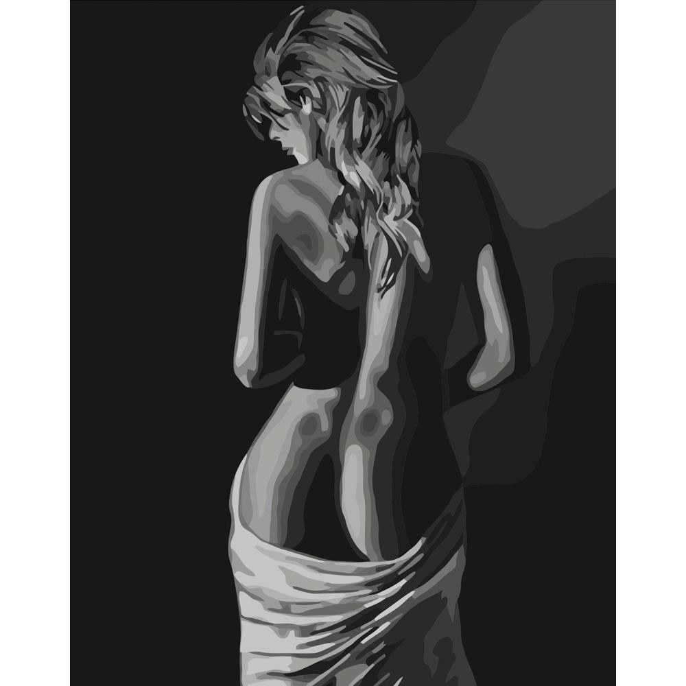 Картина по номерам Strateg Таинственная женственность без подрамника 40x50 см (BR011)