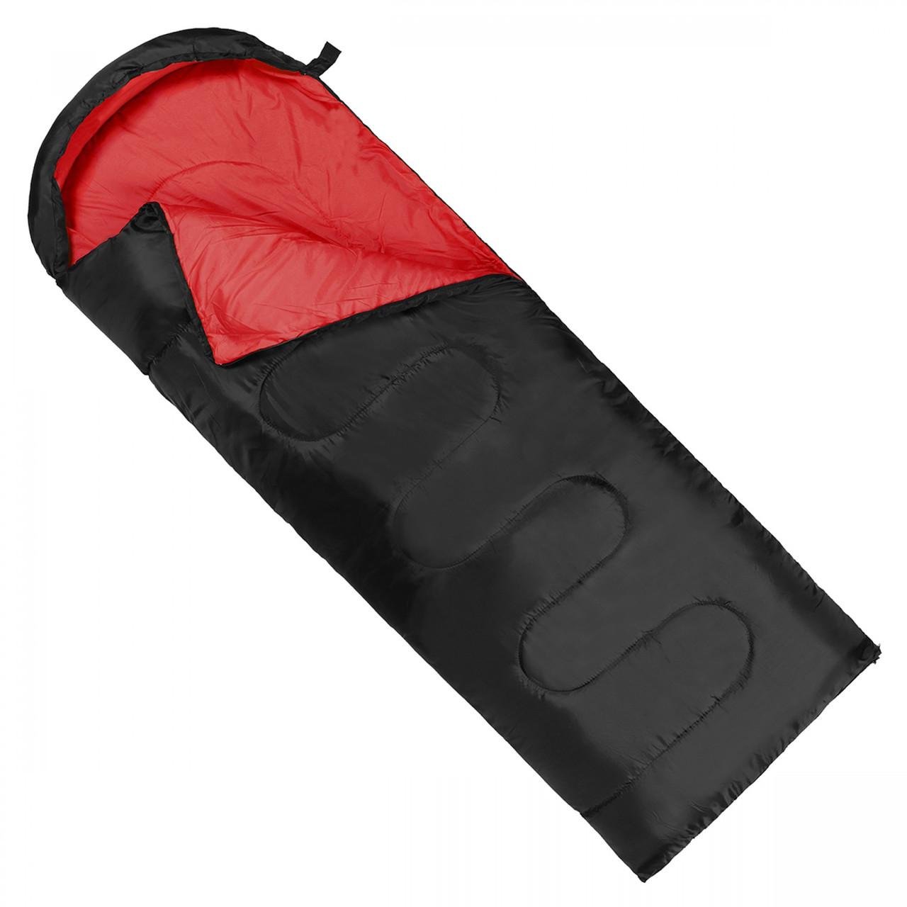 Спальний мішок-ковдра SportVida SV-CC0064 +2 +21°C L Black/Red (2736429654)