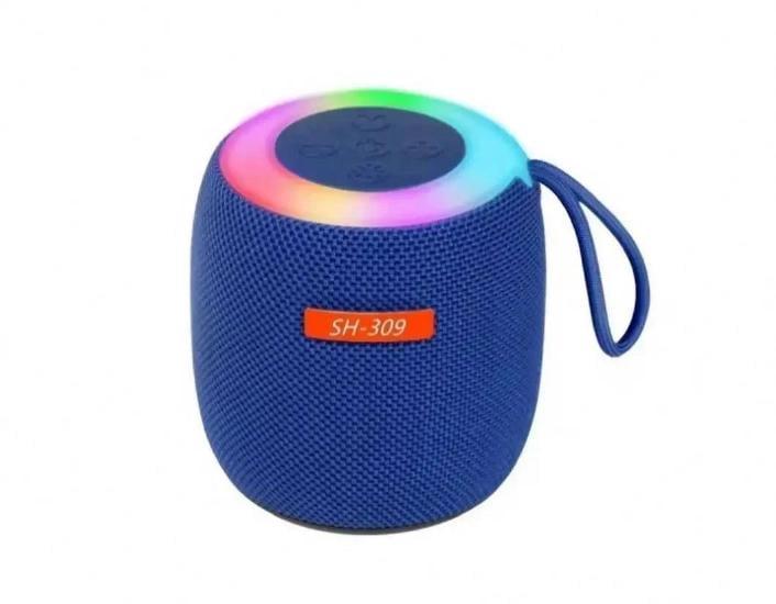 Портативная колонка SH-309 Bluetooth с подсветкой Blue (26075613)
