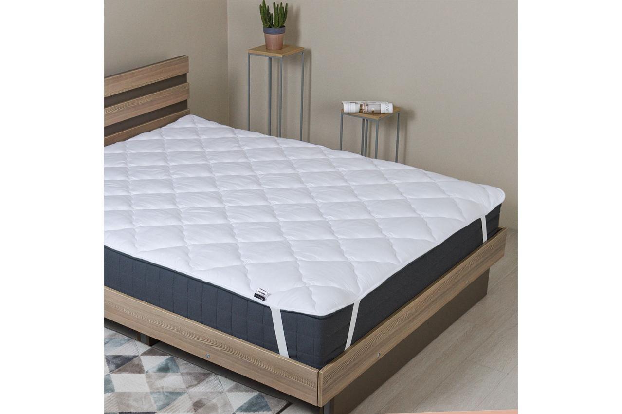 Наматрацник IDEIA  Lux стьобаний зі стрічками по кутах 200x200 см