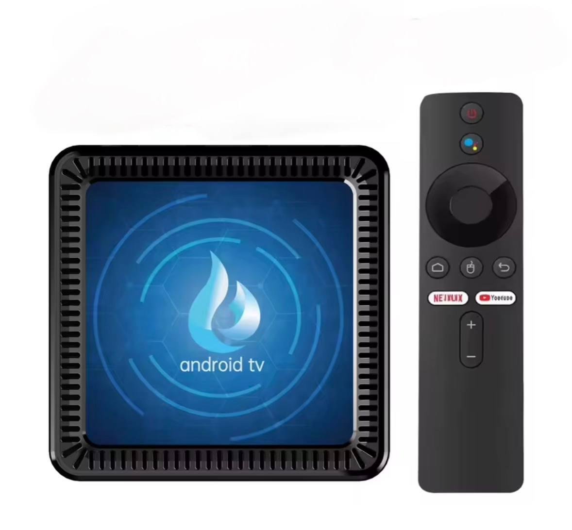 Смарт ТВ приставка Q17 4/32 Гб Android 14 TV Box голосовий пульт (2665675348)