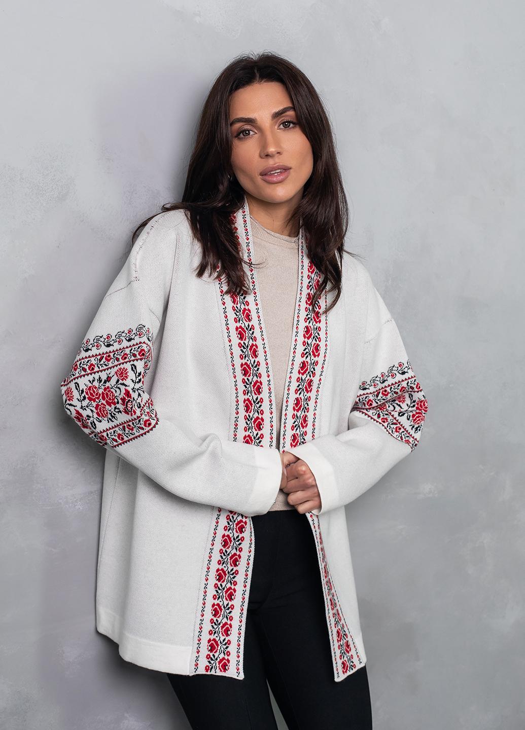 Кардиган женский Bakhur Вышиванка S-L Молочный (Viviami 0151 Мл) - фото 2 Кардиган женский Bakhur Вышиванка S-L Молочный (Viviami 0151 Мл) - фото 2