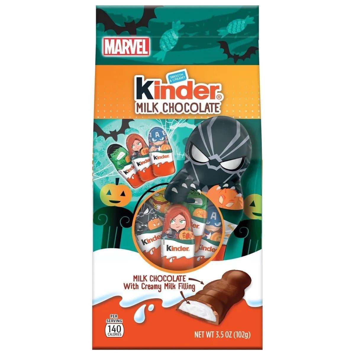 Шоколадні фігурки Kinder Milk Chocolate Happy Figures Marvel 12 Piece Halloween Bag 102 г (1958168724)