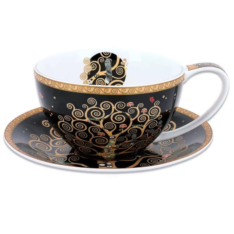 Чашка и блюдце Carmani Дерево жизни h 7 см 360 мл (532-3213)