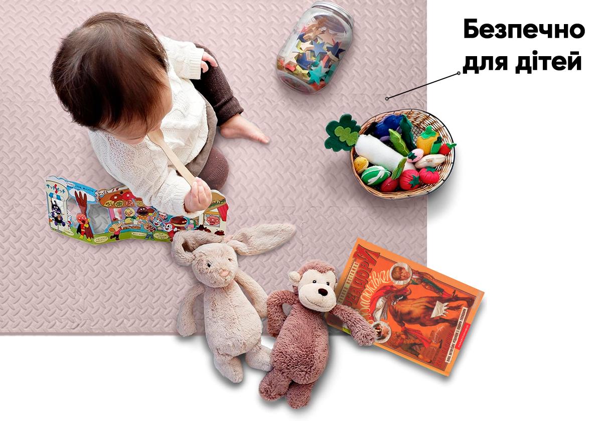 Татами мат EasyFit хвост ласточки 8 шт. 30х30х1 см Бежевый (EF-1950-30-BGE) - фото 7 Татами мат EasyFit хвост ласточки 8 шт. 30х30х1 см Бежевый (EF-1950-30-BGE) - фото 7